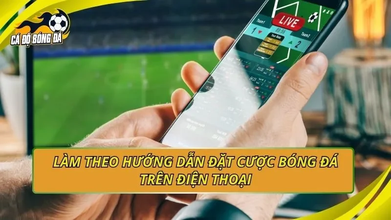 Làm theo hướng dẫn đặt cược bóng đá trên điện thoại