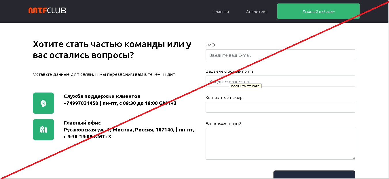 MTFclub - Обзор