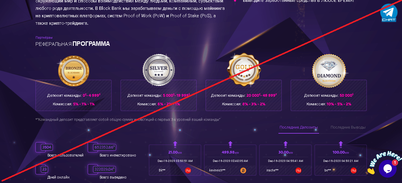 Block Bank - Лохотрон