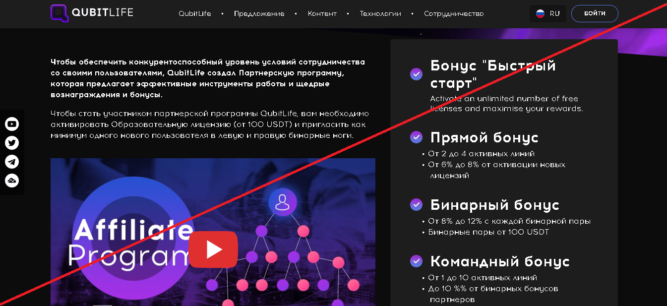 QubitLife - Лохотрон