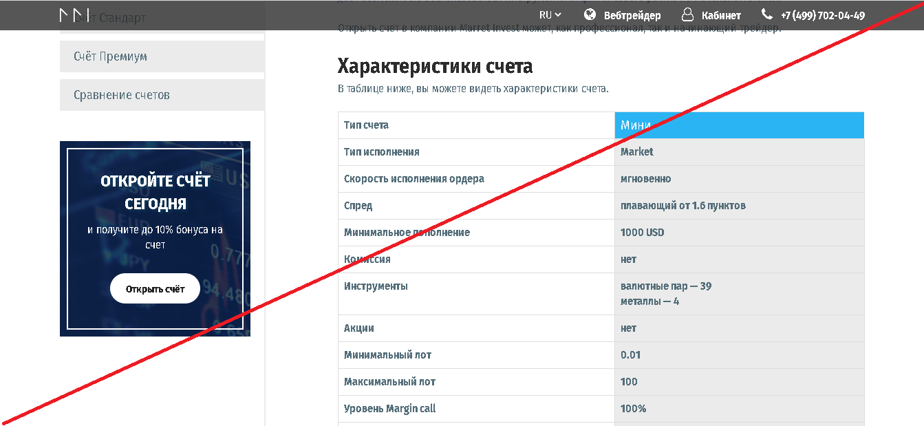 Marret Invest - Обзор