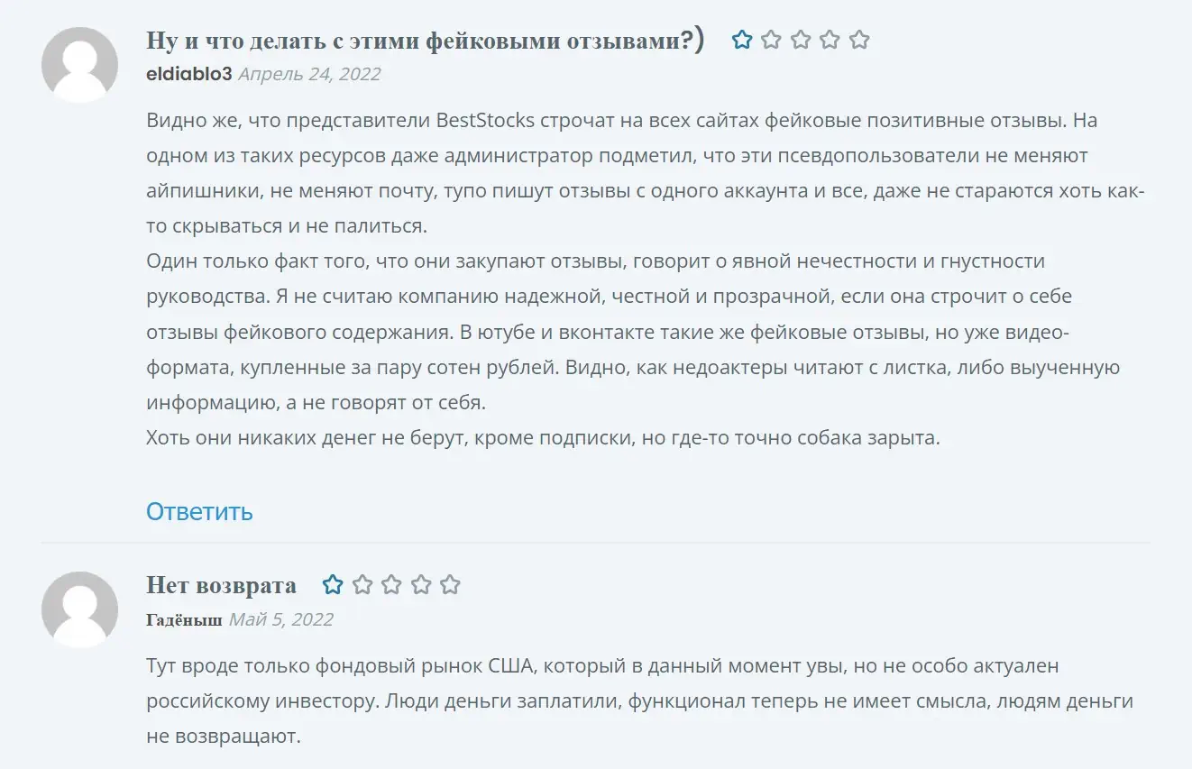 BetStocks отзывы