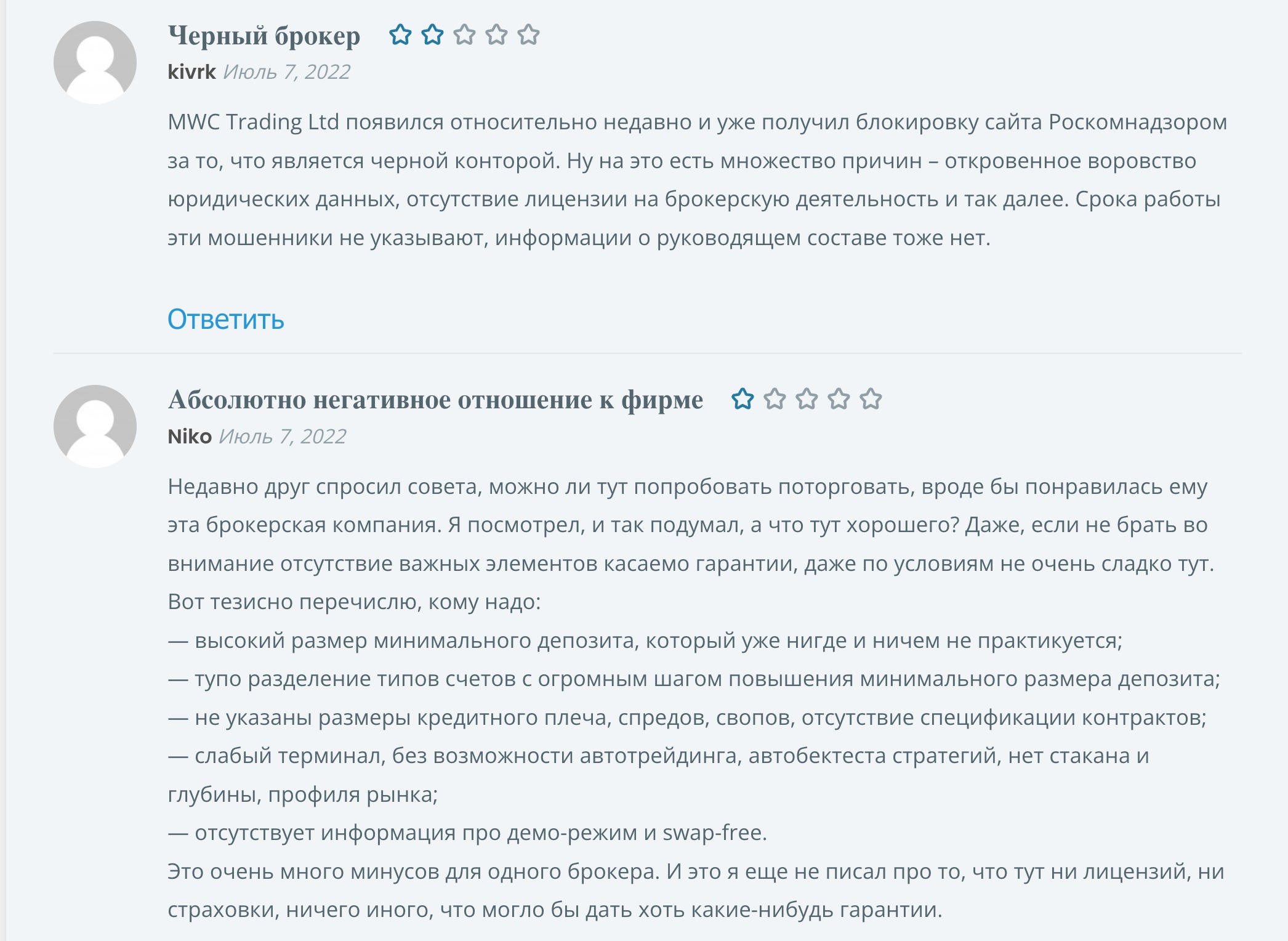 mwctradingltd.com обман или нет